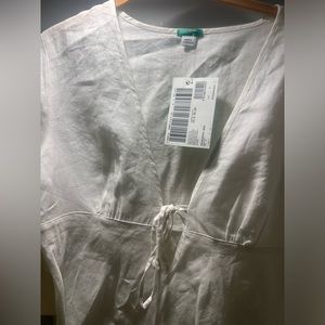 NWT United Colors of Benetton white shirt